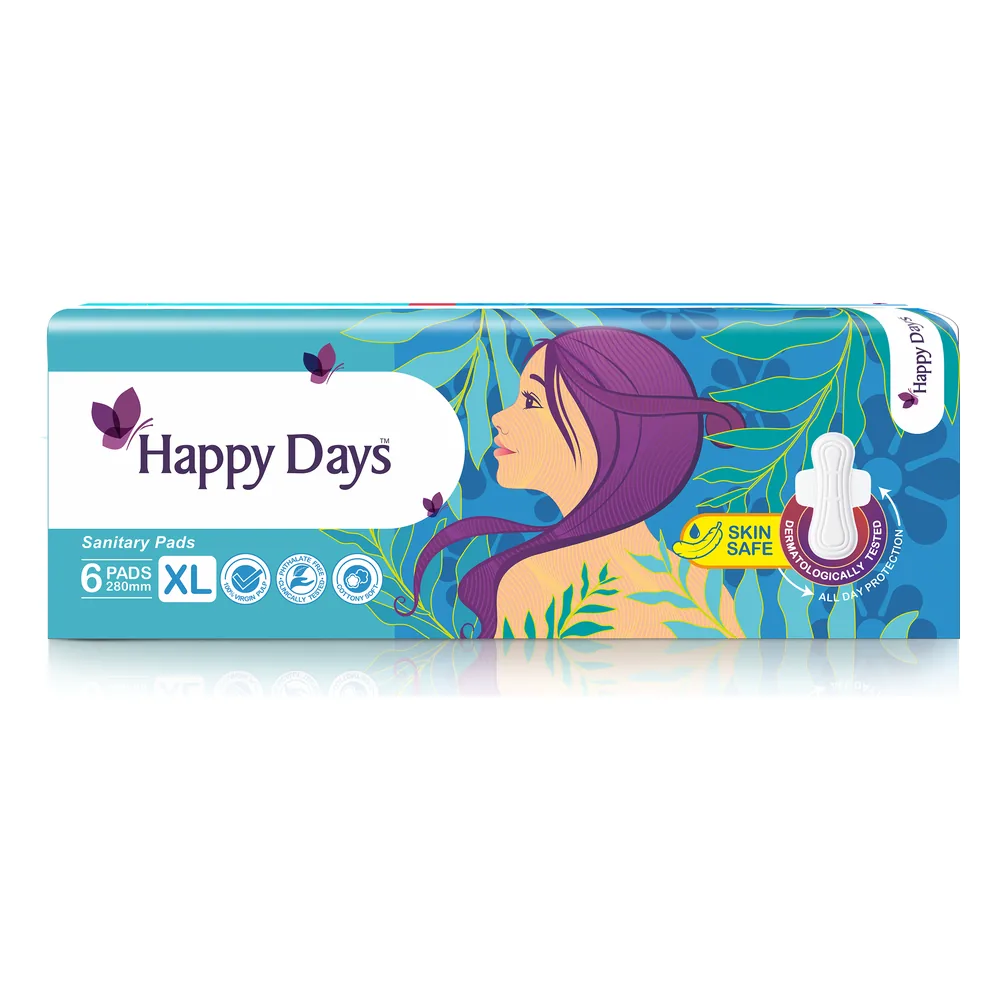 Happy Days XL Sanitary Pads 6s