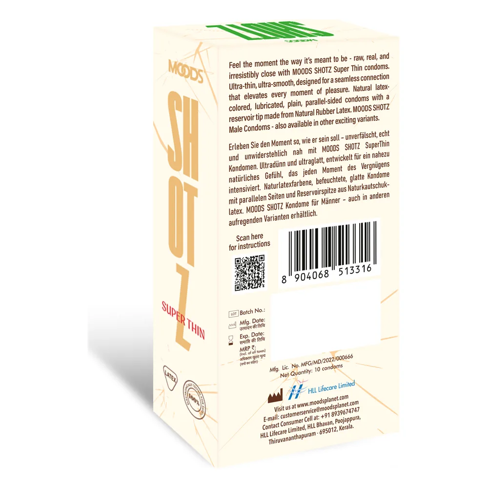 MOODS SHOTZ Super Thin 10s Condoms — picture 3