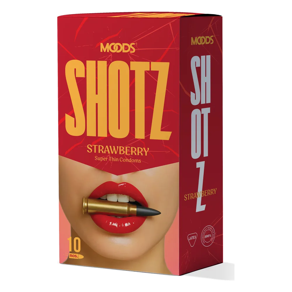 MOODS SHOTZ Strawberry 10s Condoms