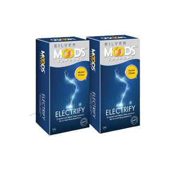 Combo of MOODS Silver Electrify 12s (Pack of 2)